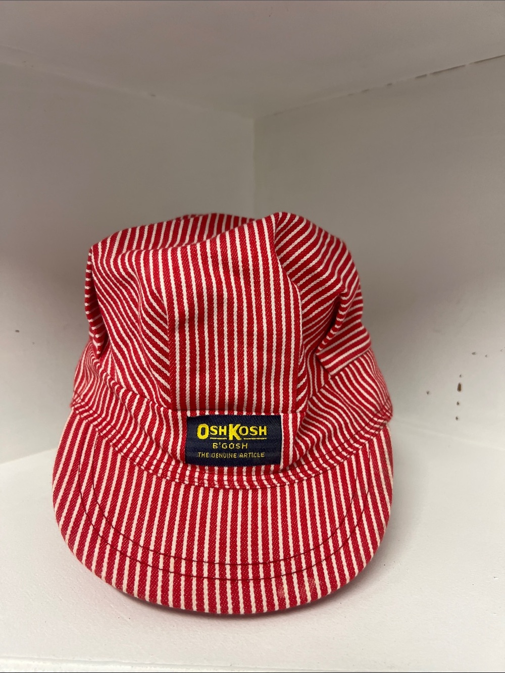 OshKosh B'gosh Red and White Striped Kids Cap